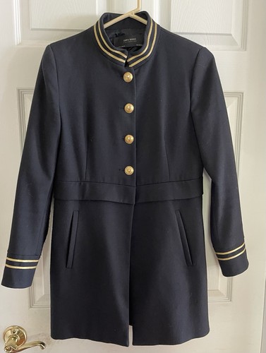 Zara military band jacket - zara, navy