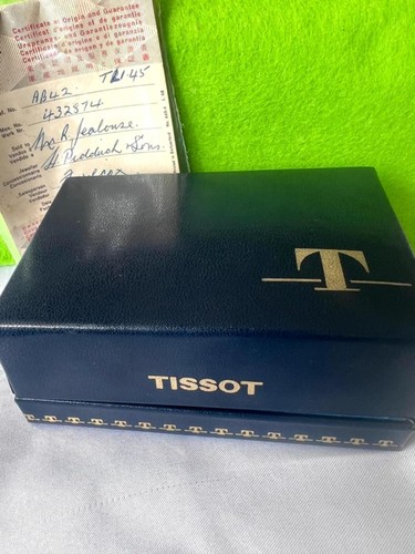 Vintage tissot watch box - tissot, &