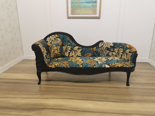 Dolls house black - black, chaise