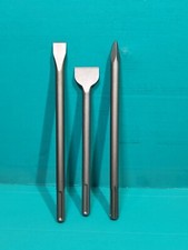 SDS MAX 3pc Chisel Set Hilti TE76 TE706 TE700 TE70 TE60-A36 Breaker drill steels