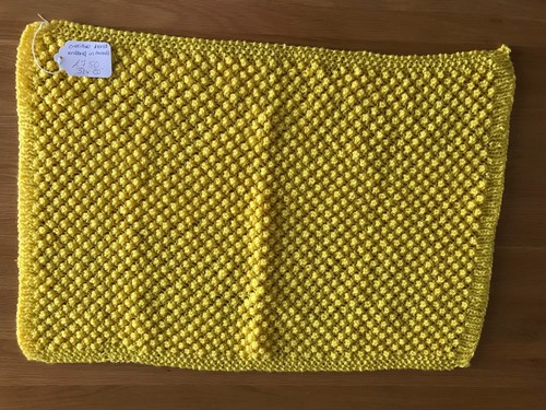Soft hand knitted yellow - knitted,