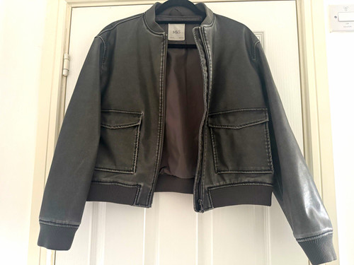 Girls charcoal faux - girls,
