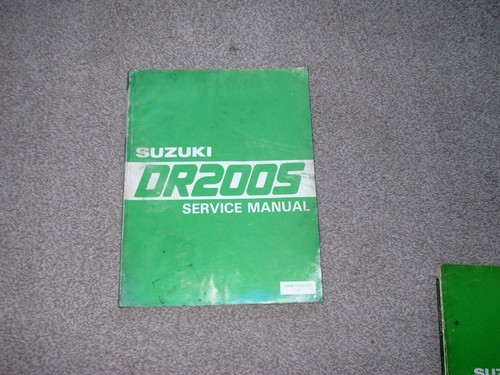 Genuine suzuki dr200s workshop - suzuki,