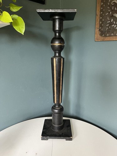 Vintage black plant stand - vintage,