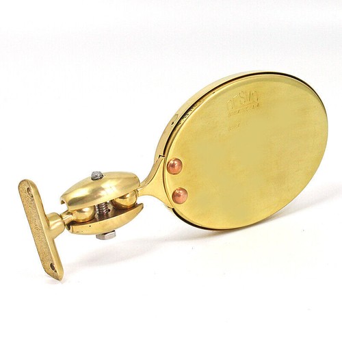 Vintage polished brass oval - vintage,
