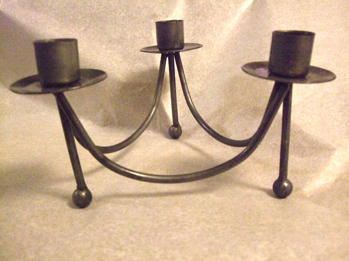 Vintage three cup bent - bent, metal