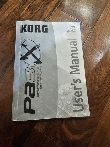 Korg pa3x manuals - pa3x,