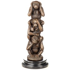 Bronze Sculpture three monkeys