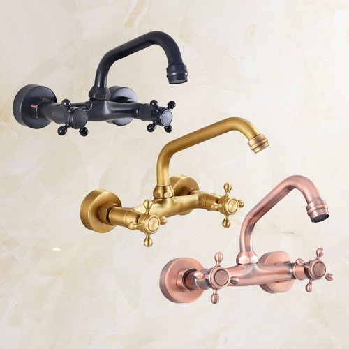 Brass wall mounted swivel - brass,