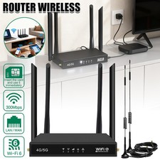 4G LTE CPE Wireless Router with SIM Card Slot 300Mbps WiFi Hotspot UNLOCKED UK