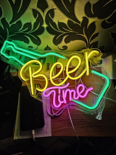The illuminated garden beer - garden,
