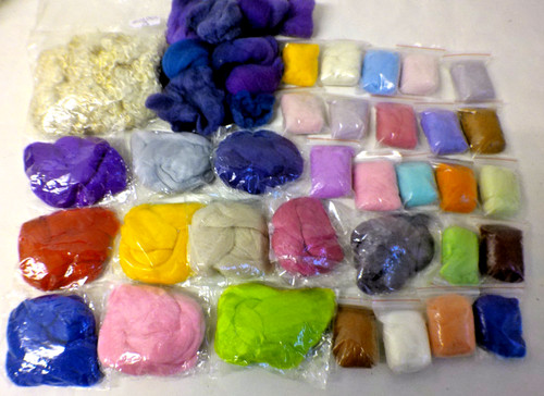 Bundle needle felting wool