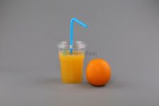 SMOOTHIE PET CUPS AND DOMED LIDS Slush Milkshake ICED COFEE Disposable 16oz 12oz