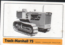 Track-Marshall "75" Crawler Tractor Brochure Leaflet