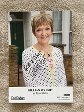 GILLIAN WRIGHT- JEAN SLATER (EASTENDERS) HAND SIGNED CAST CARD- UNDEDICATED
