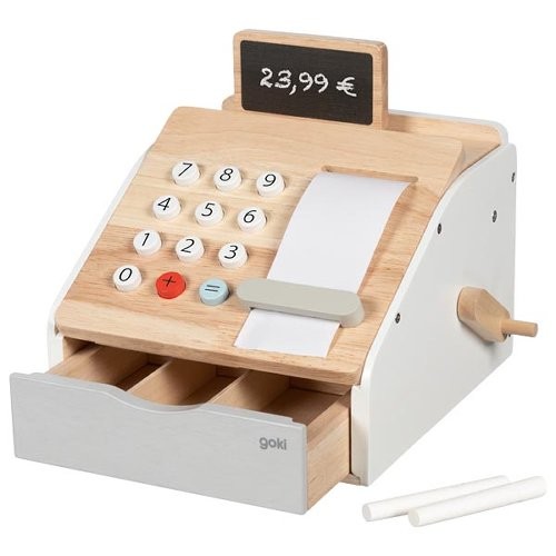 Wooden shop cash register - wooden,