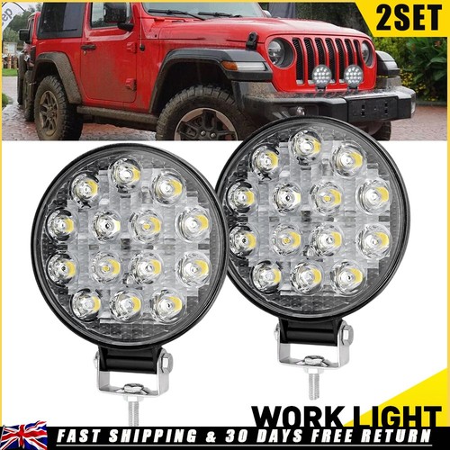4pcs 4inch round - round, led