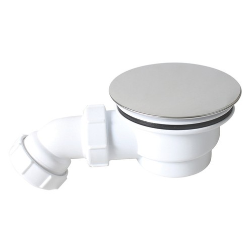 Dome shower waste trap - waste, white