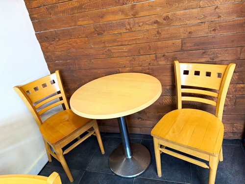 Piece round bistro table 2 - table, &