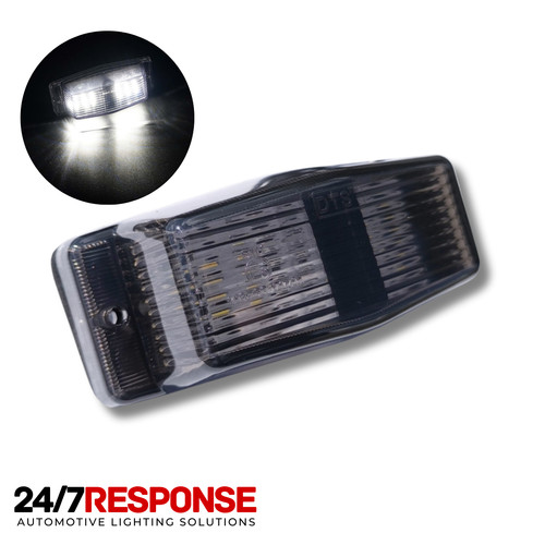 Smoked lense white led double - smoked,