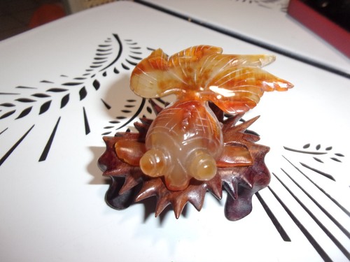 Chinese hand carved carnelian