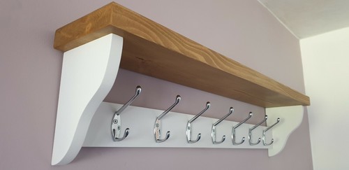 Coat rack with shelf chrome - rack, 7