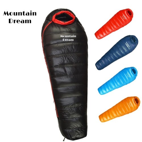 Winter goose down sleeping bag - sleeping,