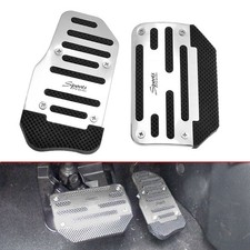2PCS Sports Car Gas Brake Pedal Pad Covers Anti-Slip Pedals Interior Accessories