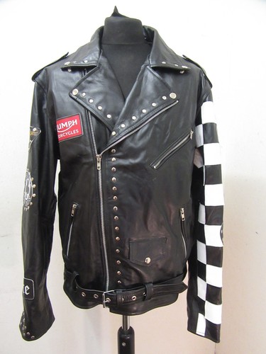 Vintage leather motorcycle - vintage,