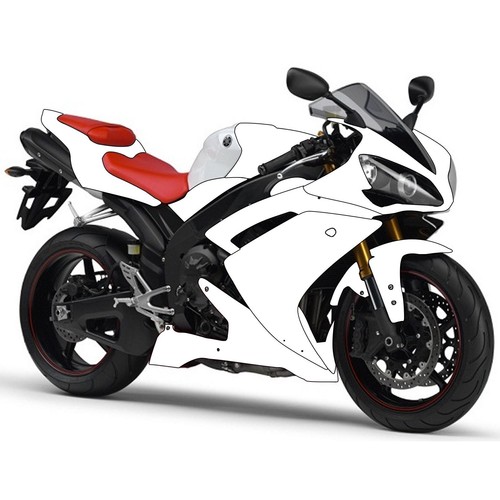 Unpainted motorcycle fairing - unpainted,