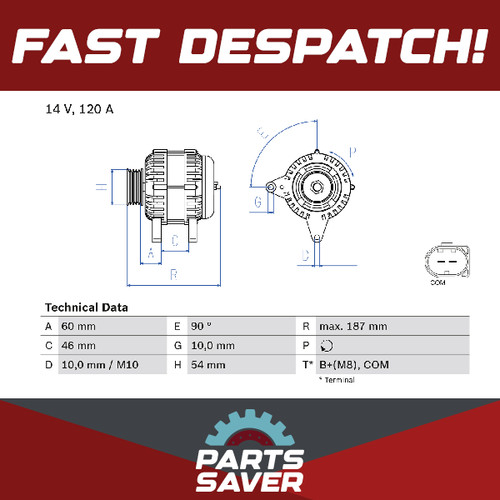 Alternator fits bmw - fits, e60