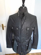 Zara Mens Black Leather biker style jacket Size Small NWOT