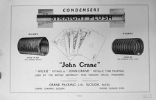 Old Vintage Print 1936-54 Jone Crane Condensers Packing Slough Engineers 20th