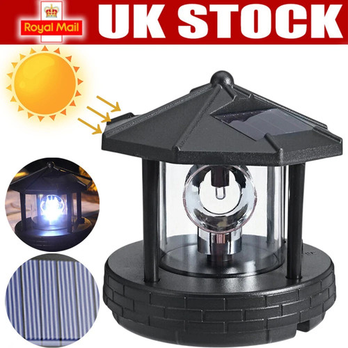 Solar powered rotating - rotating, led