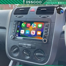 For VW GOLF MK5 MK6 7" Fit Apple Carplay Car Stereo Radio Android 14 GPS Player