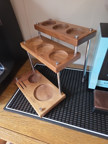 Coffee tamping station - coffee,