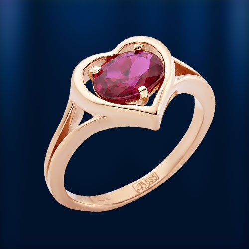 Heart gold ring russian - heart,