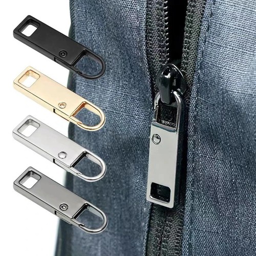 Zipper puller repair metal - 2x,