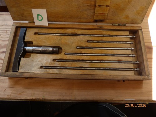 Vintage depth micrometer set - vintage,