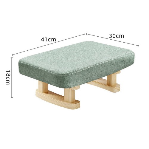 Wood legs small footstool - wood,