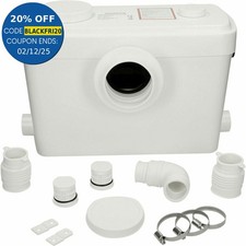 Affine Ultra Domestic Sanitary Macerator Waste Pump with 3 Inlets Quiet White