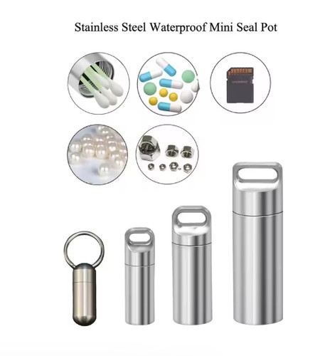 Pill holder keyring portable - pill,