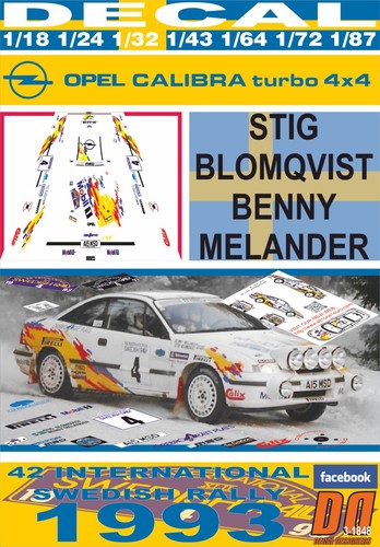 Decal opel calibra turbo - decal,