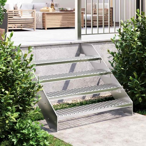 Grate step metal garden stair - step,