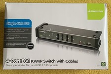 Iogear 4-port DVI KVMP switch with cables