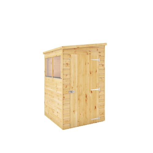 4x4 modular shiplap pent shed - modular,