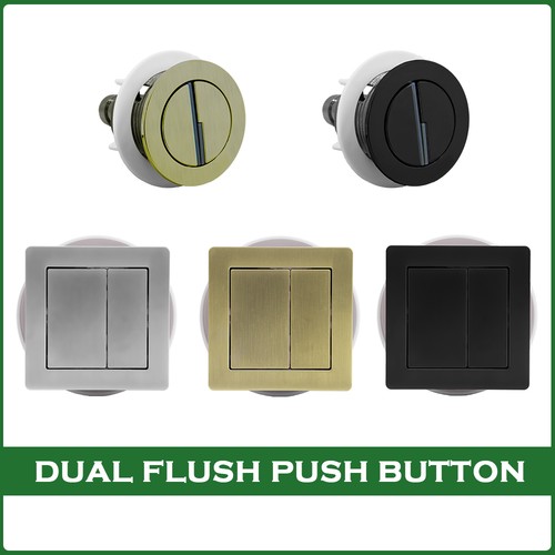 Square round toilet - round,