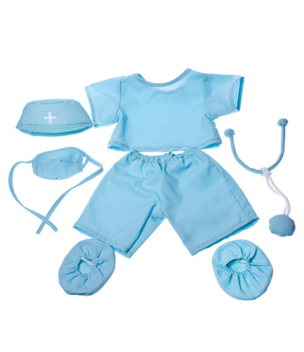 Doctor scrubs teddy bear - ,