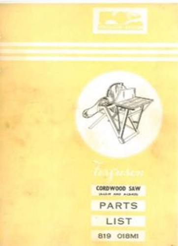 Ferguson cordwood saw parts - ferguson,