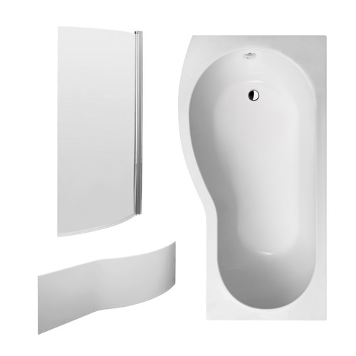 Shower bath bundle tub curved - bath,